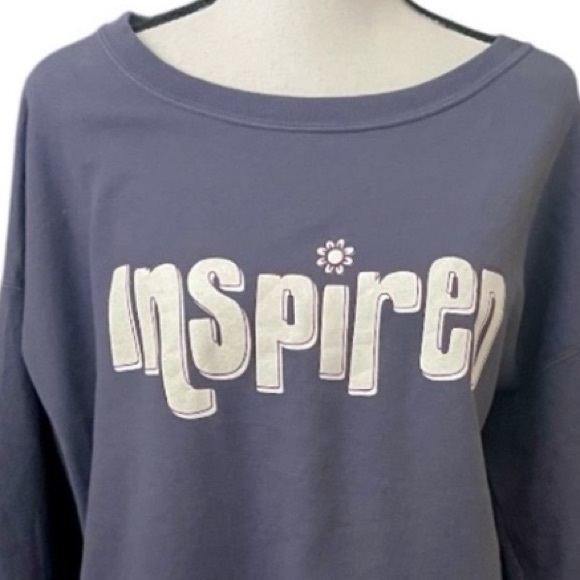 NEW INSPIRED HANES COMFORT WASH GARMENT DYED FLEECE SWEATSHIRT FLORAL - Picture 1 of 4